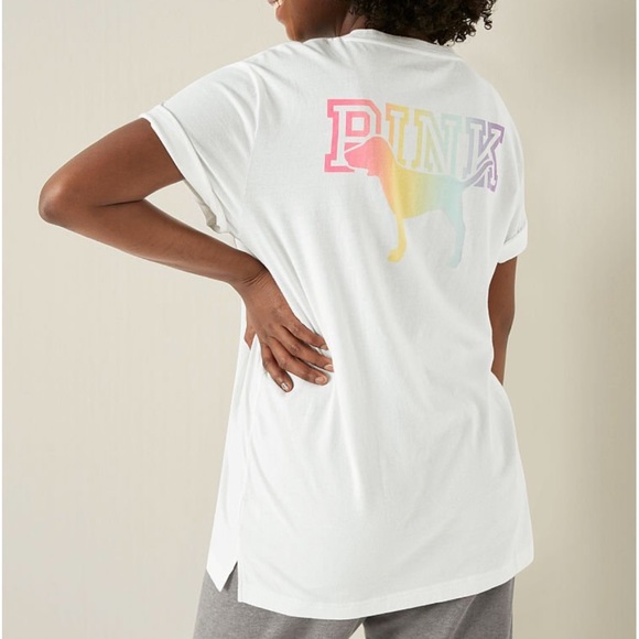 Victoria’s Secret Pink Campus Short Sleeve Tee - Picture 8 of 8